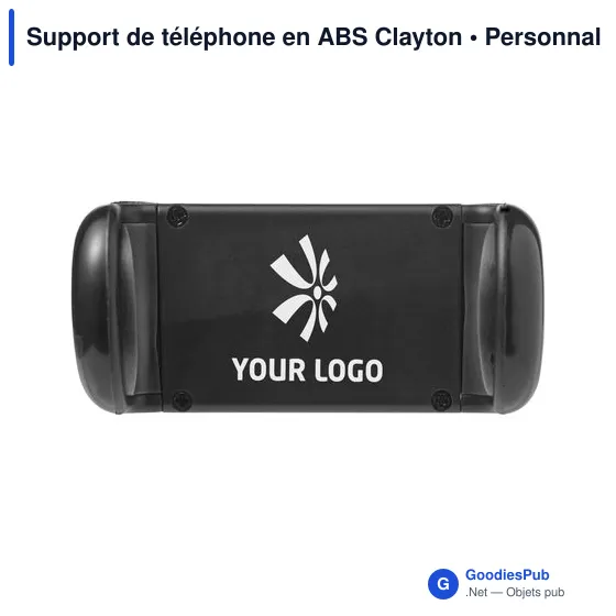 Support de téléphone personnalisable en ABS avec logo - Clayton - Image 5