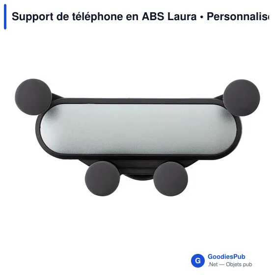 Support de téléphone personnalisable en ABS avec logo - Laura - Image 1