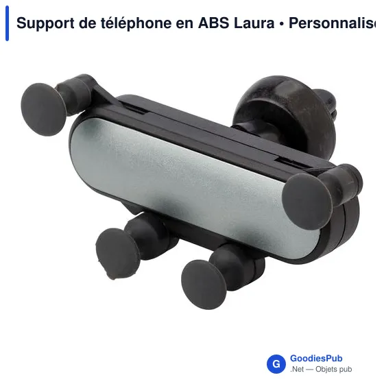 Support de téléphone personnalisable en ABS avec logo - Laura - Image 3