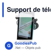 Support de téléphone personnalisable en ABS avec logo - Laura - Miniature 4