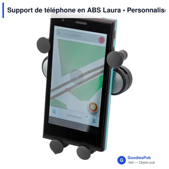 Support de téléphone personnalisable en ABS avec logo - Laura - Image 4