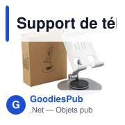 Support de téléphone en alliage d'aluminium Anieke - Miniature 11