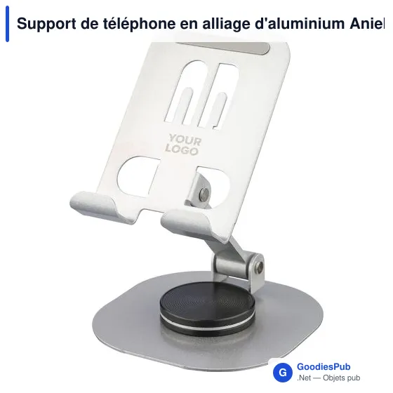 Support de téléphone en alliage d'aluminium Anieke - Image 3