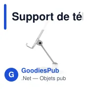 Support de téléphone en alliage d'aluminium Anieke - Miniature 4