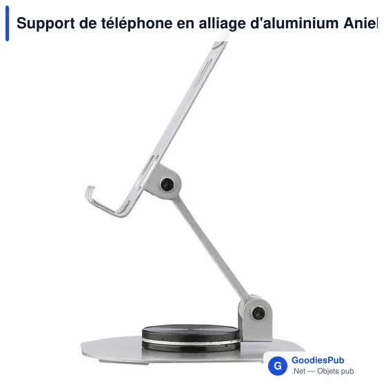 Support de téléphone en alliage d'aluminium Anieke - Image 4