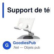 Support de téléphone en alliage d'aluminium Anieke - Miniature 9