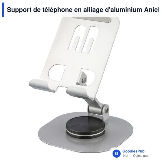 Support de téléphone en alliage d'aluminium Anieke - Image 9