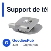 Support de téléphone en alliage d'aluminium Anieke - Miniature 10