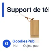 Support de téléphone en bambou Kian - Miniature 1