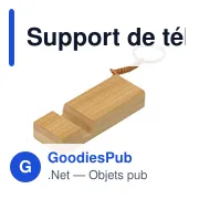 Support de téléphone en bambou Kian - Miniature 2