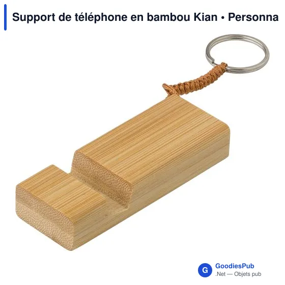 Support de téléphone en bambou Kian - Image 2