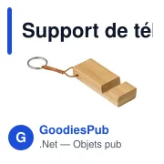 Support de téléphone en bambou Kian - Miniature 3