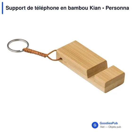 Support de téléphone en bambou Kian - Image 3