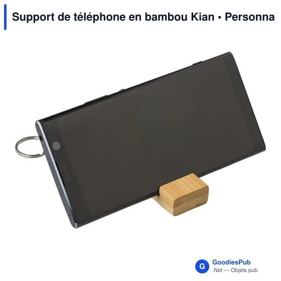 Support de téléphone en bambou Kian - Image 4