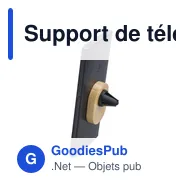 Support de téléphone personnalisable en bambou avec logo - Larry - Miniature 2