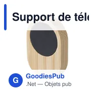 Support de téléphone personnalisable en bambou avec logo - Larry - Miniature 6