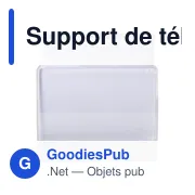 Support de téléphone en plastique personnalisable avec logo - Enrico - Miniature 5