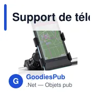 Support de téléphone personnalisable pour vélo avec logo - Miniature 1