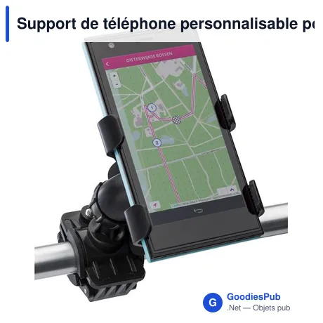 Support de téléphone personnalisable pour vélo avec logo