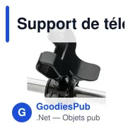 Support de téléphone personnalisable pour vélo avec logo - Miniature 2
