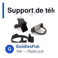 Support de téléphone personnalisable en forme de mains avec logo - Hands - Miniature 1
