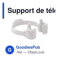 Support de téléphone personnalisable en forme de mains avec logo - Hands - Miniature 3