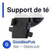 Support de téléphone personnalisable pour voiture avec logo - Miniature 1