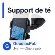 Support de téléphone personnalisable pour voiture avec logo - Miniature 2