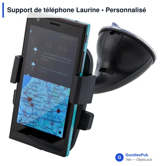 Support de téléphone personnalisable pour voiture avec logo - Image 2