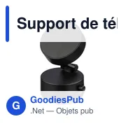 Support de téléphone magnétique MagSafe en ABS recyclé Nadia - Miniature 2