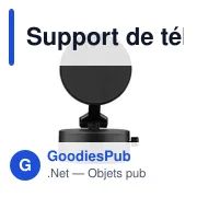 Support de téléphone magnétique MagSafe en ABS recyclé Nadia - Miniature 12