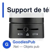 Support de téléphone magnétique MagSafe en ABS recyclé Nadia - Miniature 13