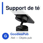 Support de téléphone magnétique MagSafe en ABS recyclé Nadia - Miniature 20