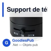 Support de téléphone magnétique MagSafe en ABS recyclé Nadia - Miniature 22
