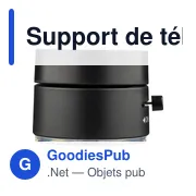 Support de téléphone magnétique MagSafe en ABS recyclé Nadia - Miniature 6