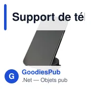 Support de téléphone magnétique MagSafe en ABS recyclé Nadia - Miniature 7