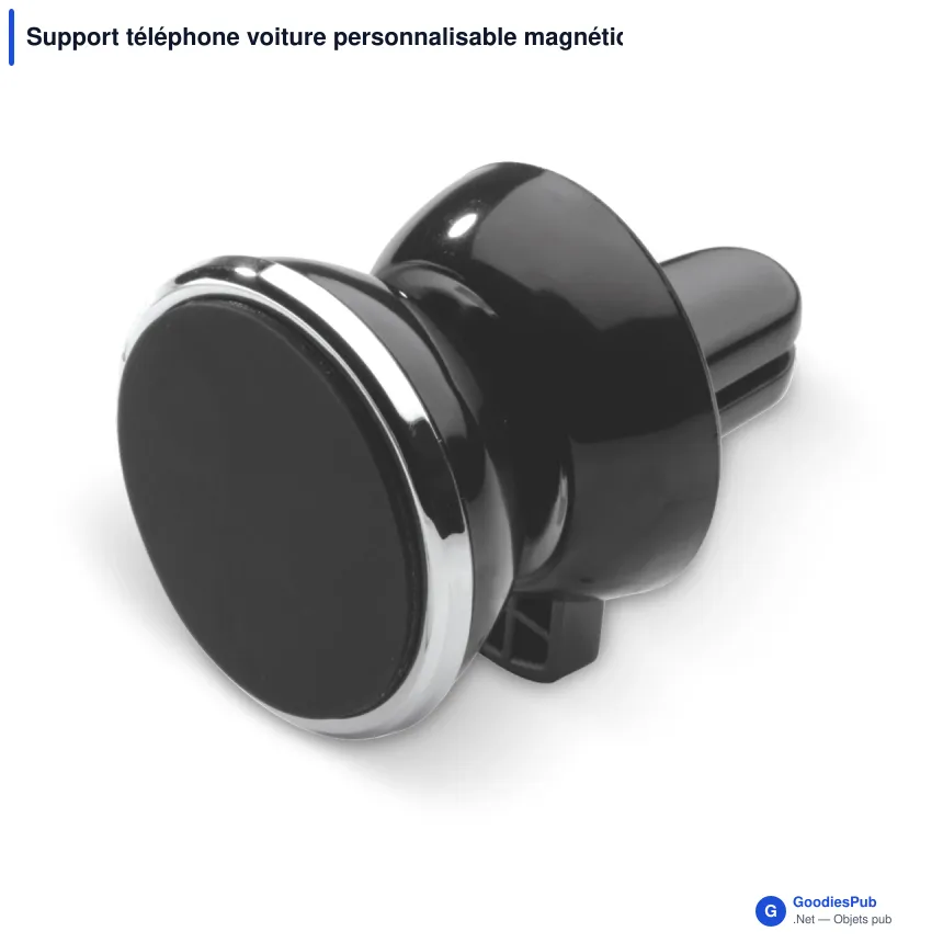 Support téléphone voiture personnalisable magnétique avec logo - 3 finitions - Image 2