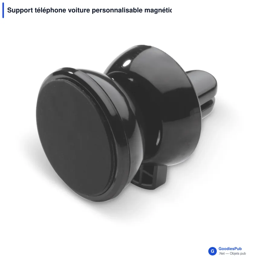 Support téléphone voiture personnalisable magnétique avec logo - 3 finitions - Image 4