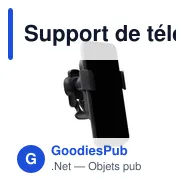 Support de téléphone portable personnalisable pour voiture avec logo | Amberle - Miniature 5