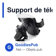 Support de téléphone portable personnalisable pour voiture avec logo | Amberle - Miniature 6