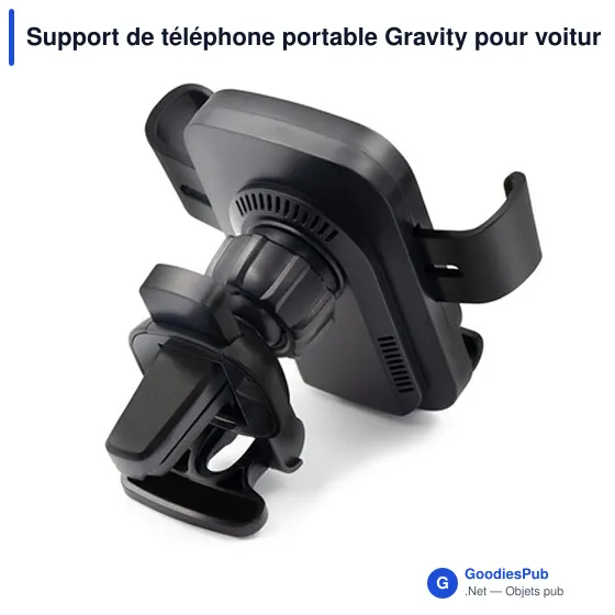 Support de téléphone portable personnalisable pour voiture avec logo | Amberle - Image 6
