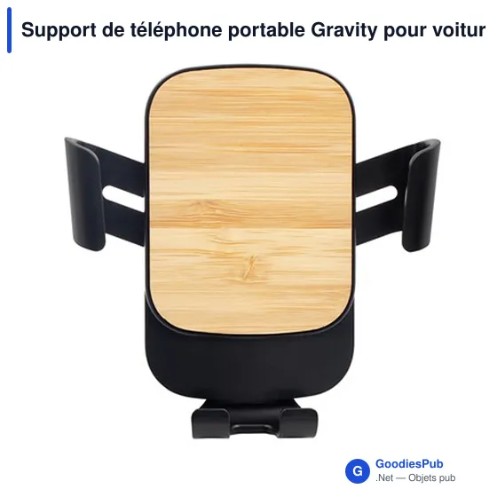Support de téléphone portable personnalisable pour voiture avec logo | Amberle - Image 7