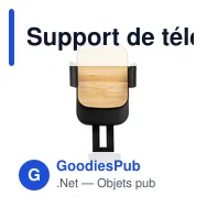Support de téléphone portable personnalisable pour voiture avec logo | Amberle - Miniature 8