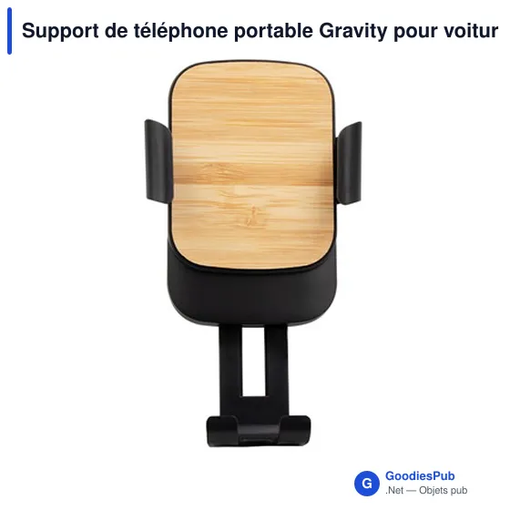 Support de téléphone portable personnalisable pour voiture avec logo | Amberle - Image 8