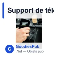 Support de téléphone portable personnalisable pour voiture avec logo | Amberle - Miniature 9