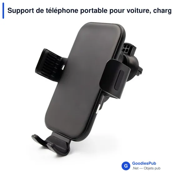 Support de téléphone portable pour voiture, chargeur sans fil 15W | Skyler - Image 3