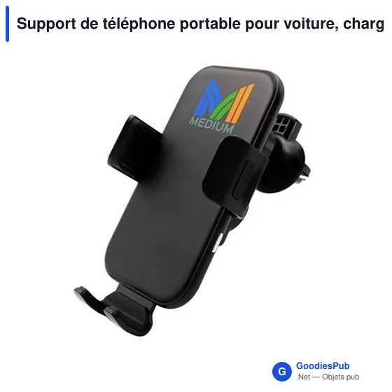 Support de téléphone portable pour voiture, chargeur sans fil 15W | Skyler - Image 7