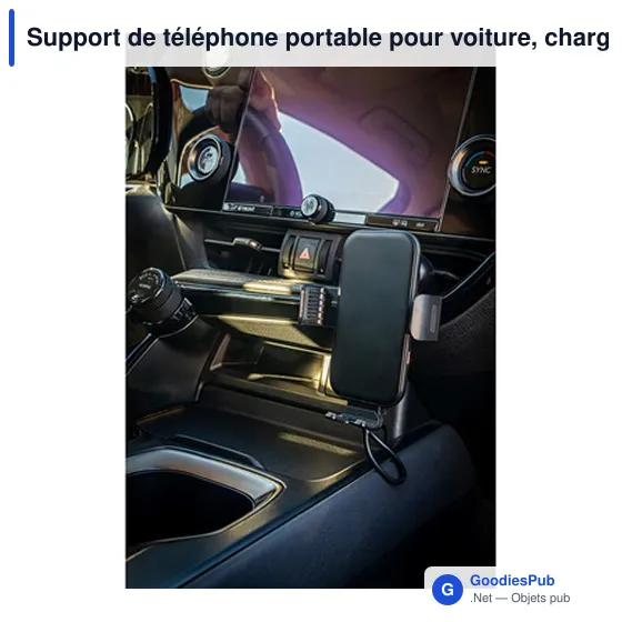 Support de téléphone portable pour voiture, chargeur sans fil 15W | Skyler - Image 8