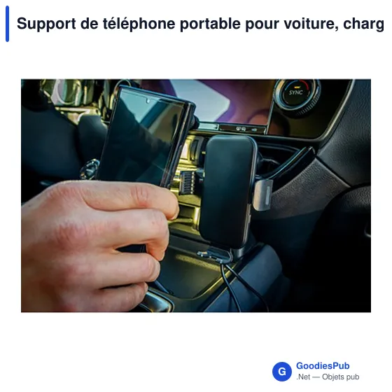 Support de téléphone portable pour voiture, chargeur sans fil 15W | Skyler - Image 9