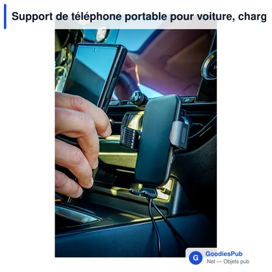 Support de téléphone portable pour voiture, chargeur sans fil 15W | Skyler - Image 10